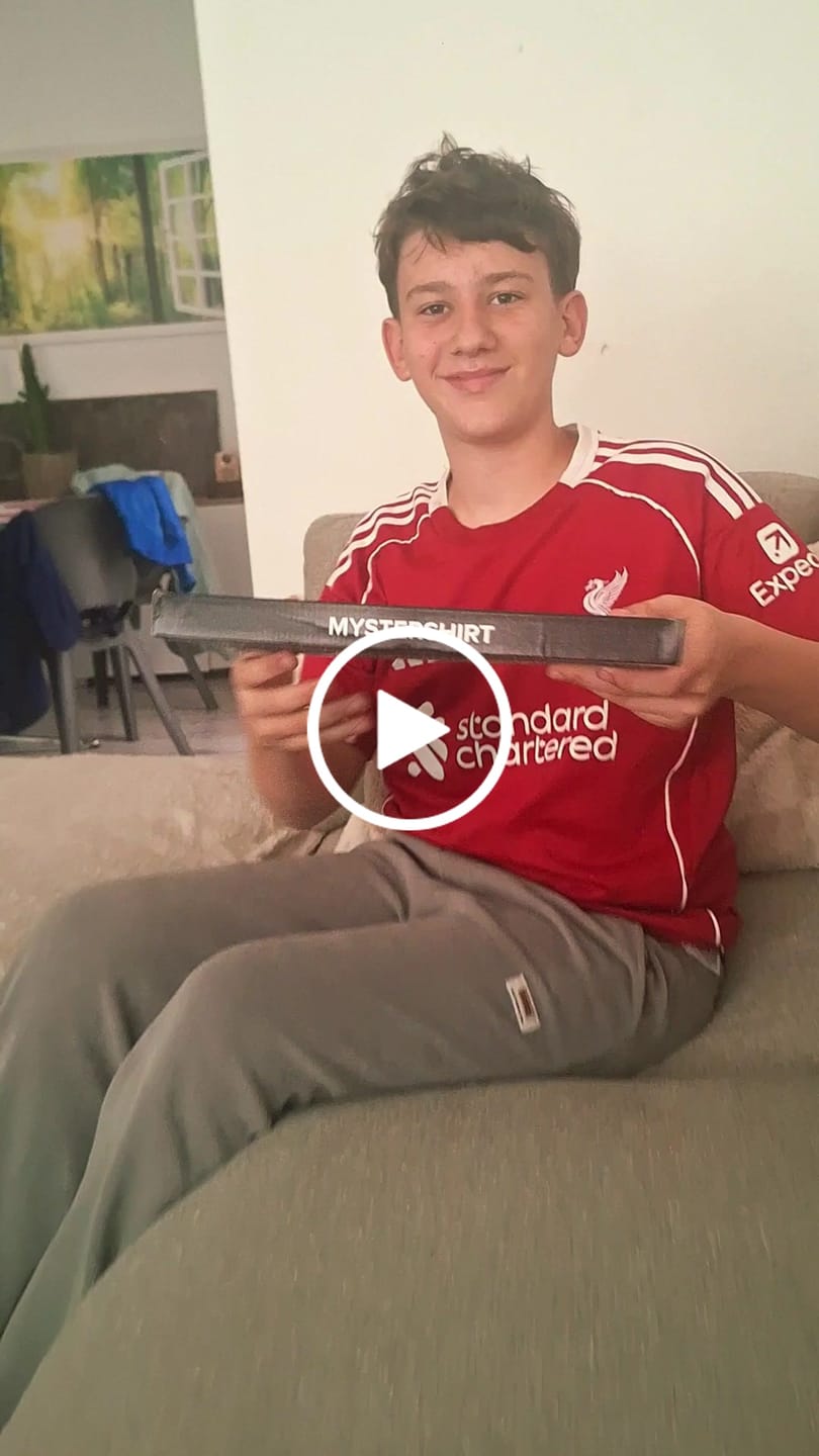 Customer video review of Premium Football Shirt Mystery Box