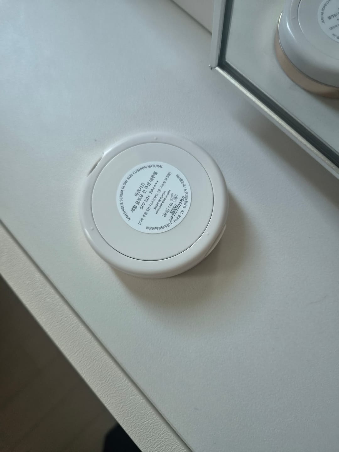 Customer photo review of MARSHIQUE Serum Glow Tone-up Sun Cushion SPF50+/PA++++ 12g