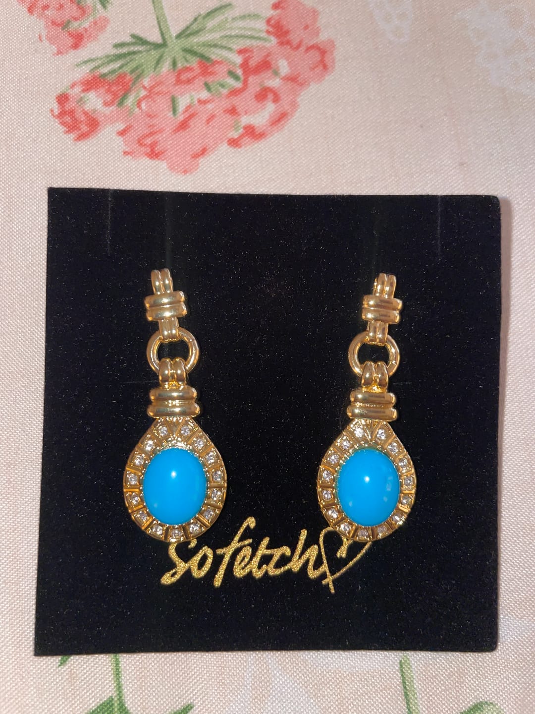 Customer photo review of The Azuréne Earrings