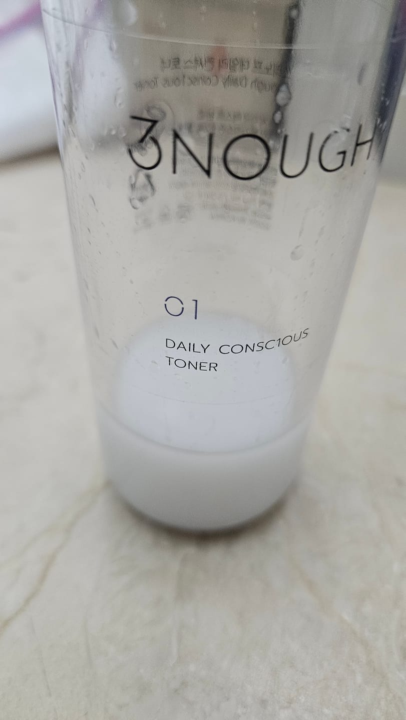Customer photo review of 3NOUGH Daily Conscious Toner 155ml