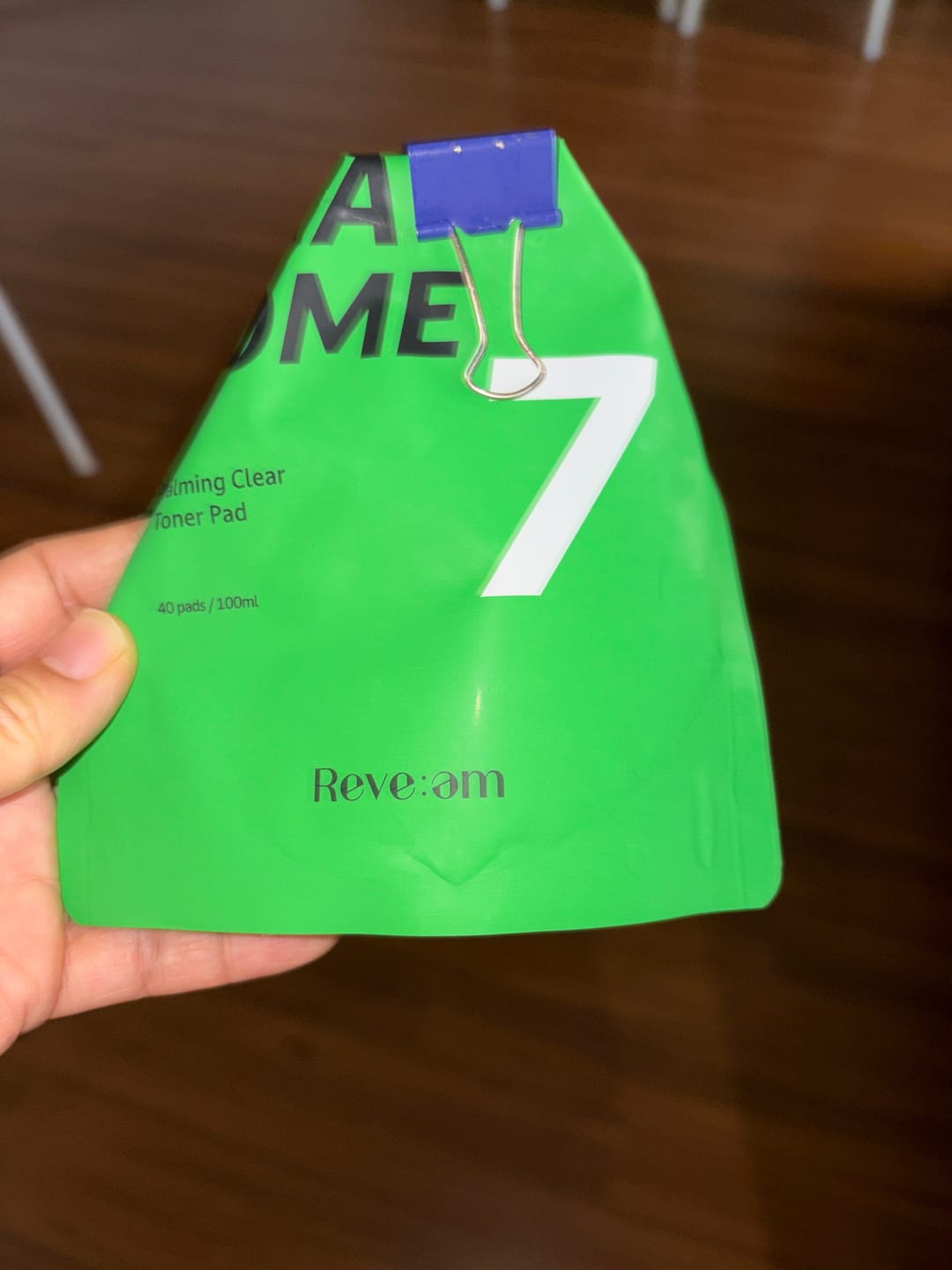 Customer photo review of Reve:am Cicasome Calming Clear Toner Pad 80 Pads