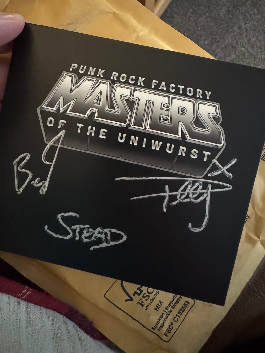 Customer photo review of Masters of the Uniwurst 2026 CD - SIGNED by the band