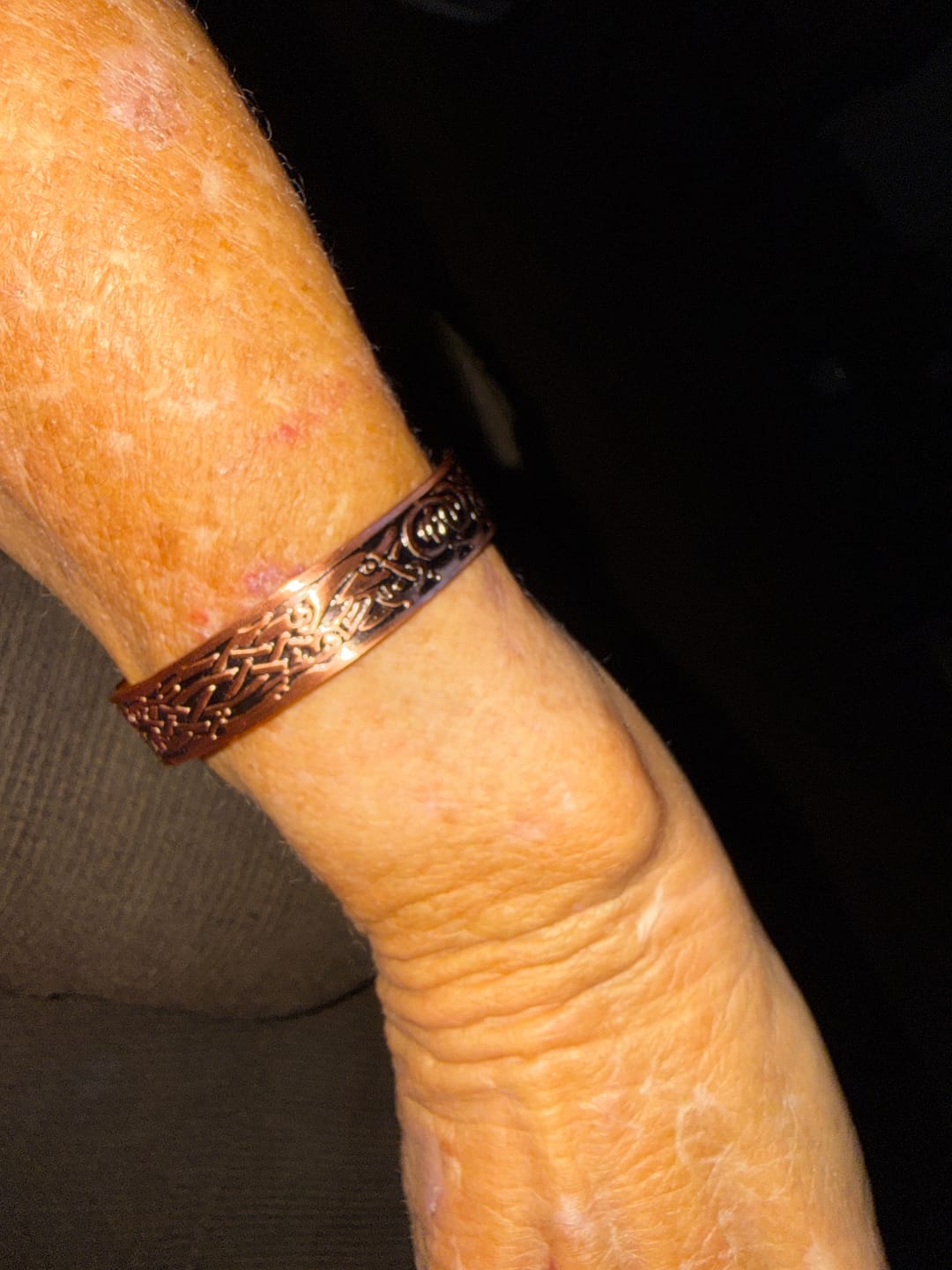 Customer photo review of Vera's Flow Copper Bracelet
