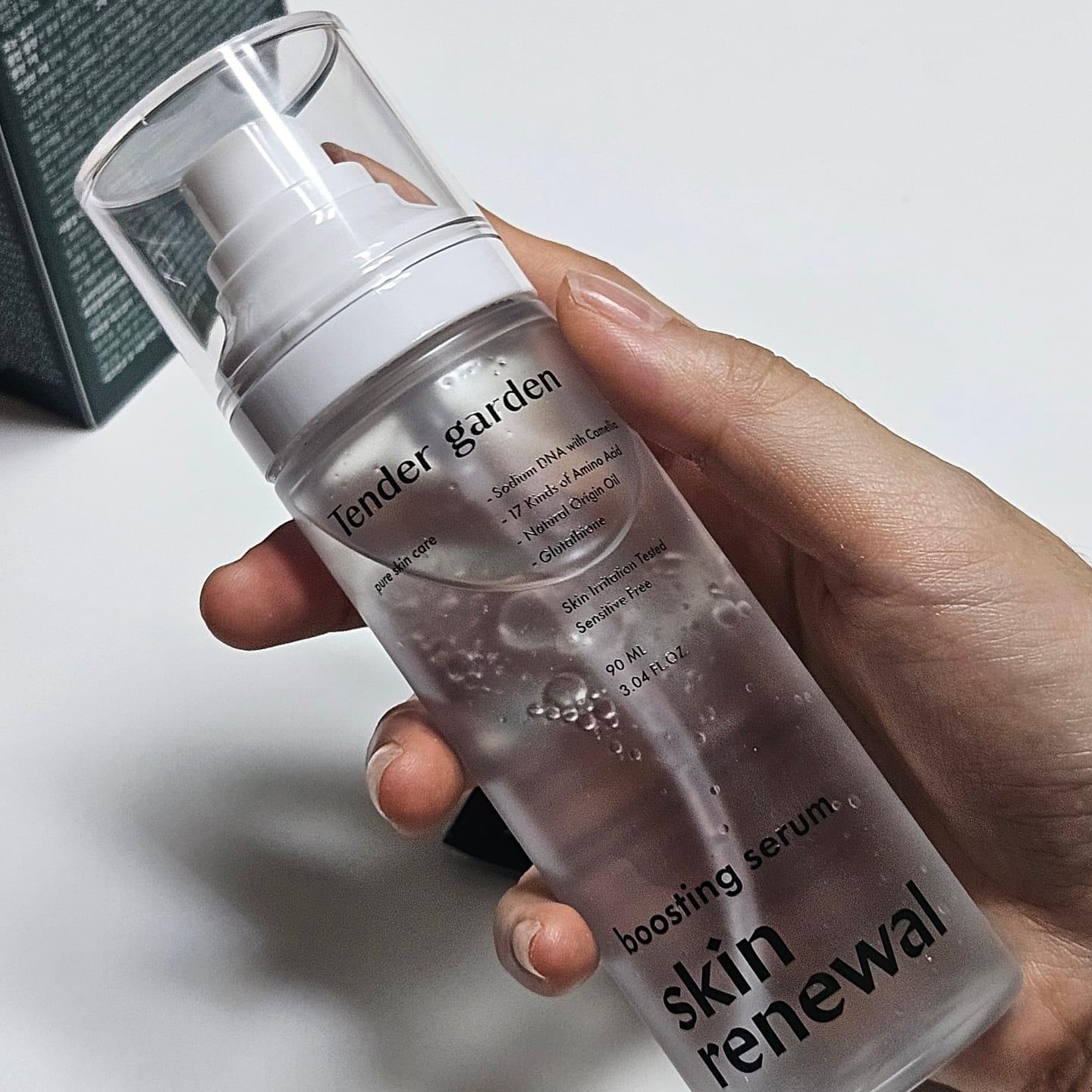 Customer photo review of Tender Garden Skin Renewal PDRN Dual Boosting Set 90ml