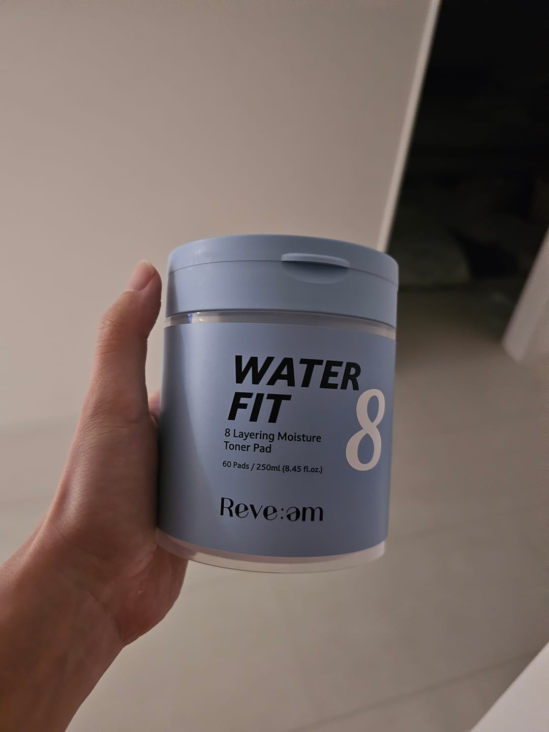 Customer photo review of Reve:am Water-Fit 8-Layer Moisture Pad 60ea