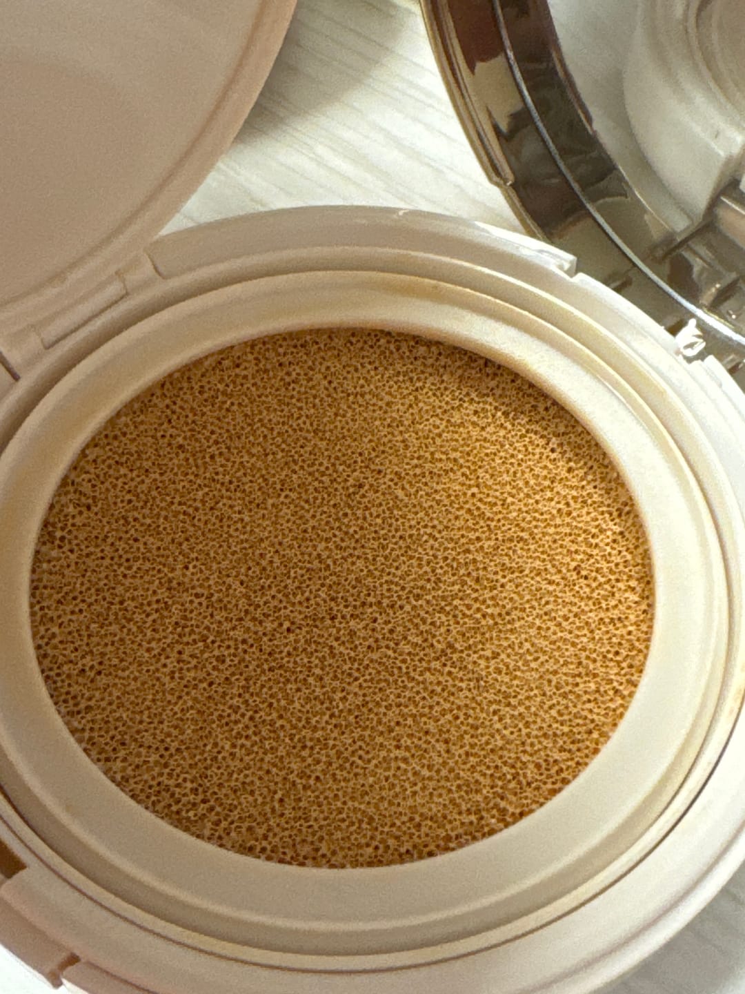 Customer photo review of MARSHIQUE Serum Glow Tone-up Sun Cushion SPF50+/PA++++ 12g