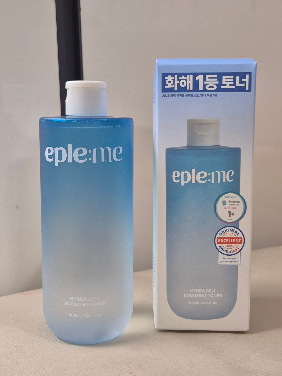 Customer photo review of eple:me Hydra Cell Boosting Toner 400ml
