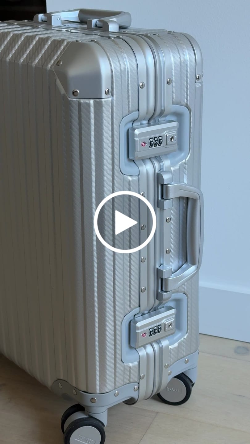 Customer video review of TREVA Aluminum Suitcase Silver
