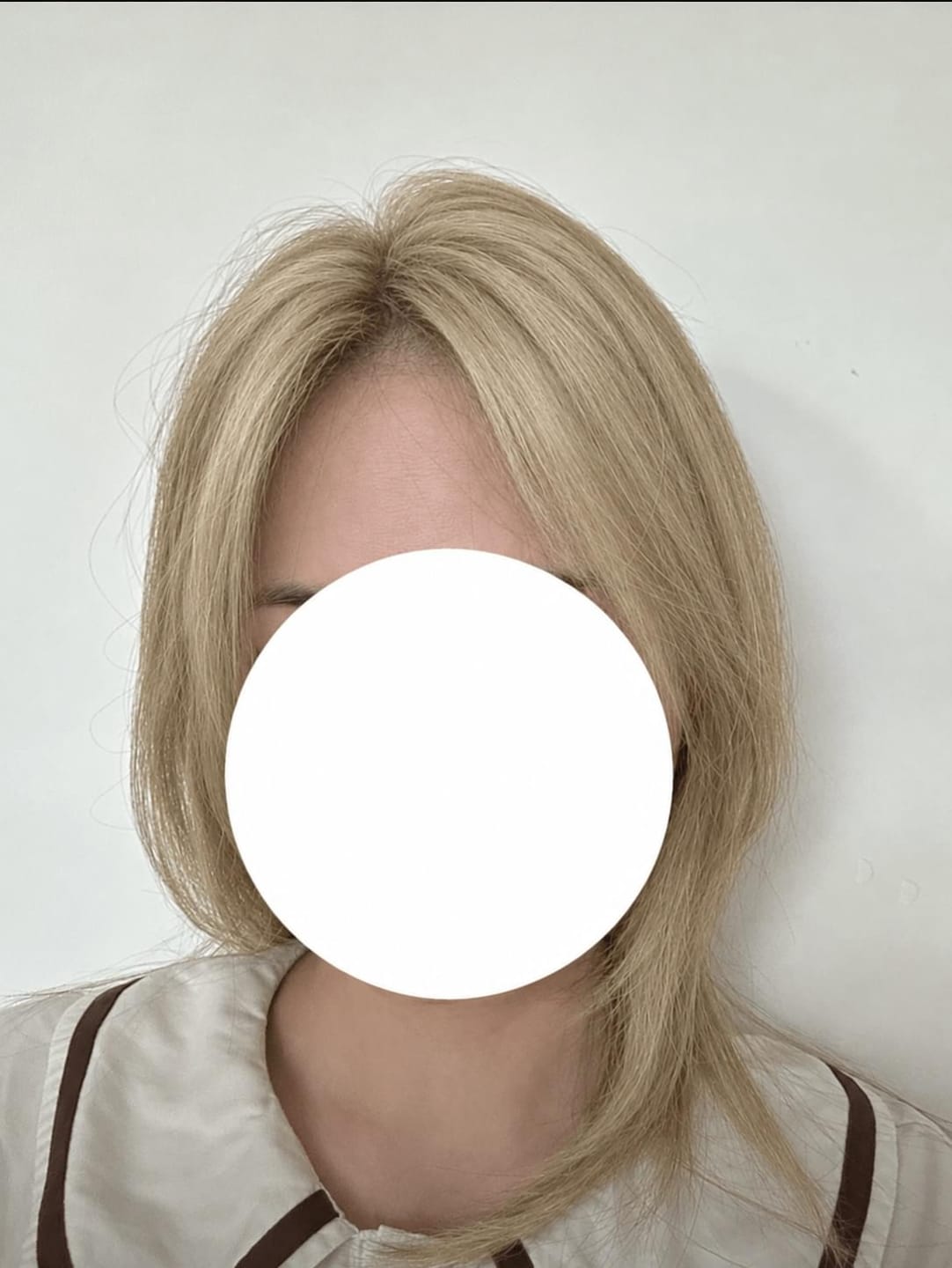 Customer photo review of Mini Hair Topper #613 Light Blonde