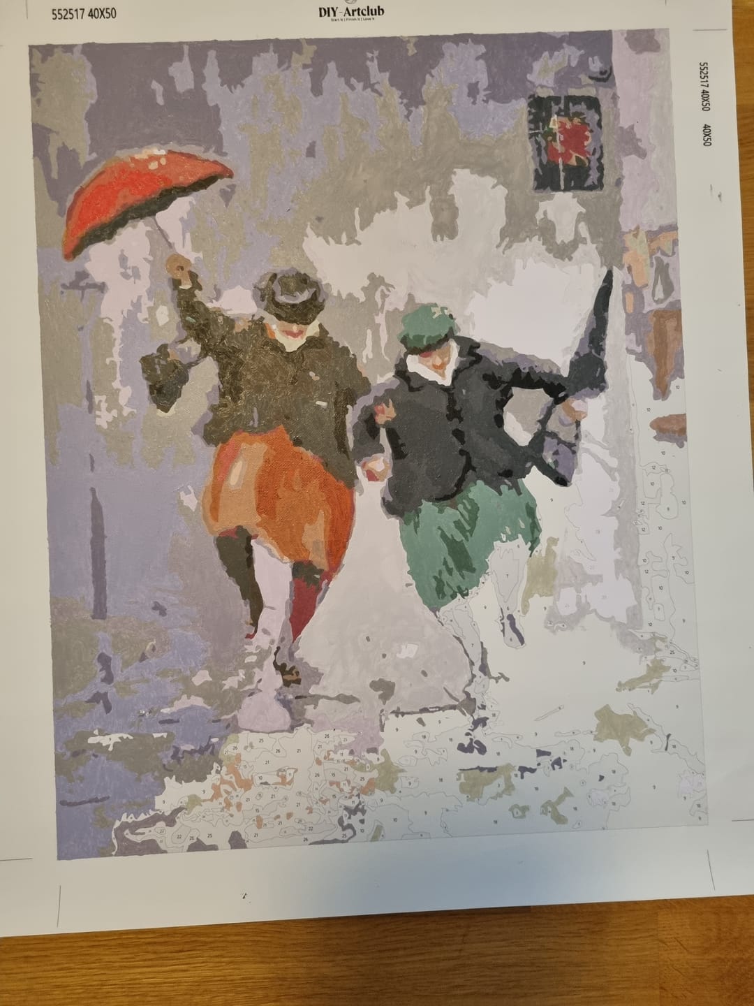 Customer photo review of Happy Retirees | Paint by Numbers