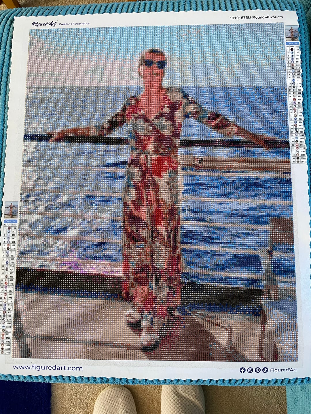 Customer photo review of Broderie Diamant Personnalisée - Réalisation graphique Gratuite