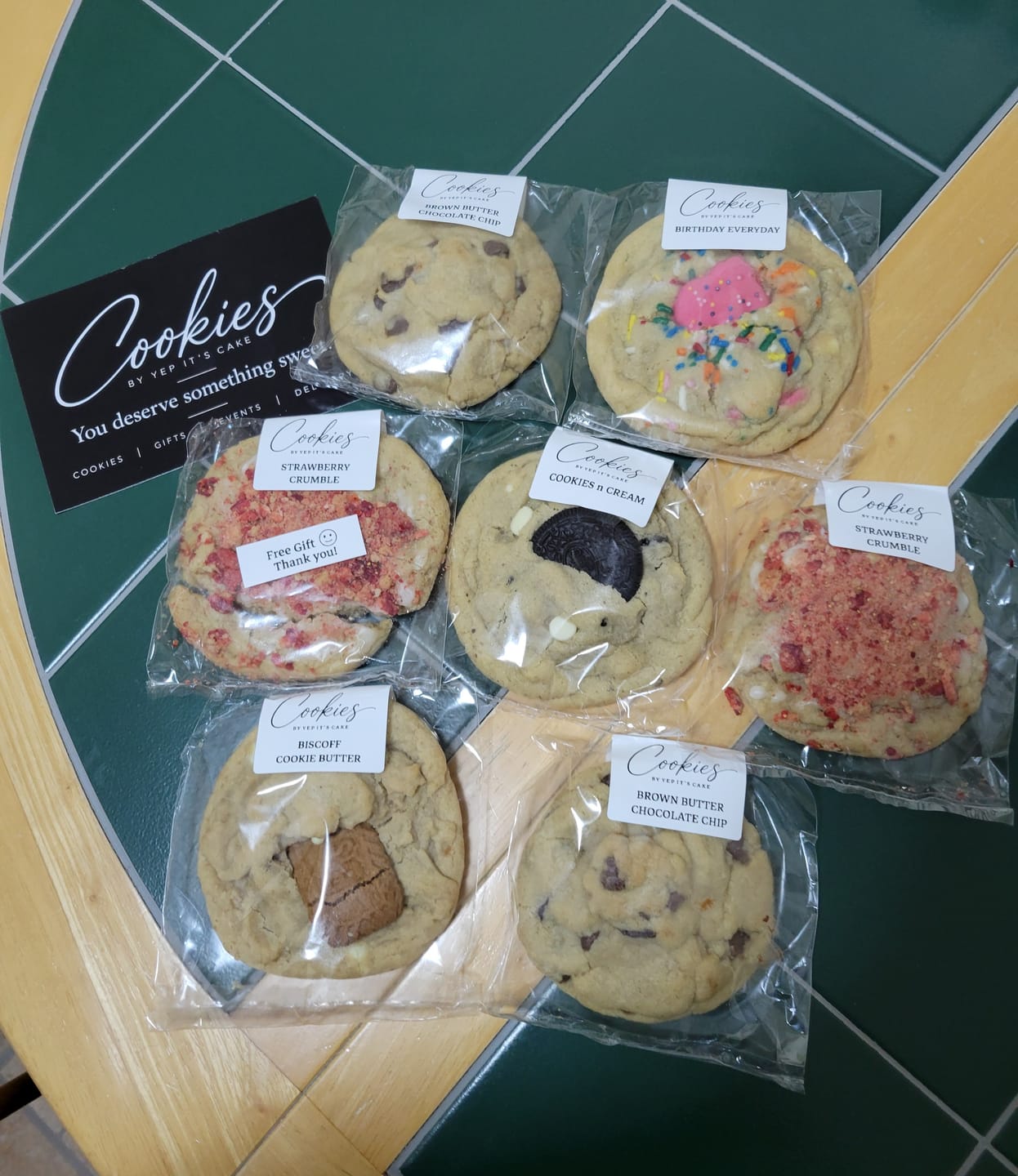 Customer photo review of COOKIES By YEP IT'S CAKE