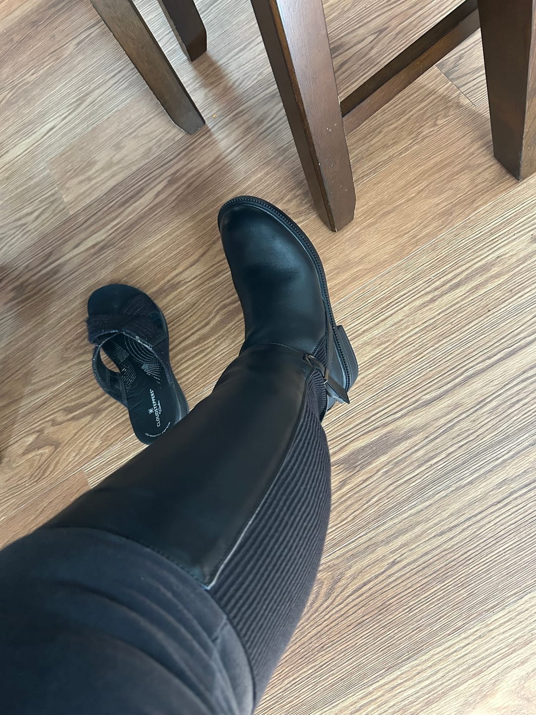Customer photo review of Corky's Black Smooth We Ride At Dawn Boots