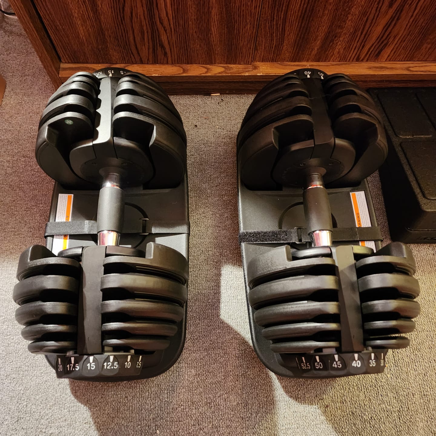 Customer photo review of Ensemble de 2 Haltères Ajustables (5 à 52,5lb)