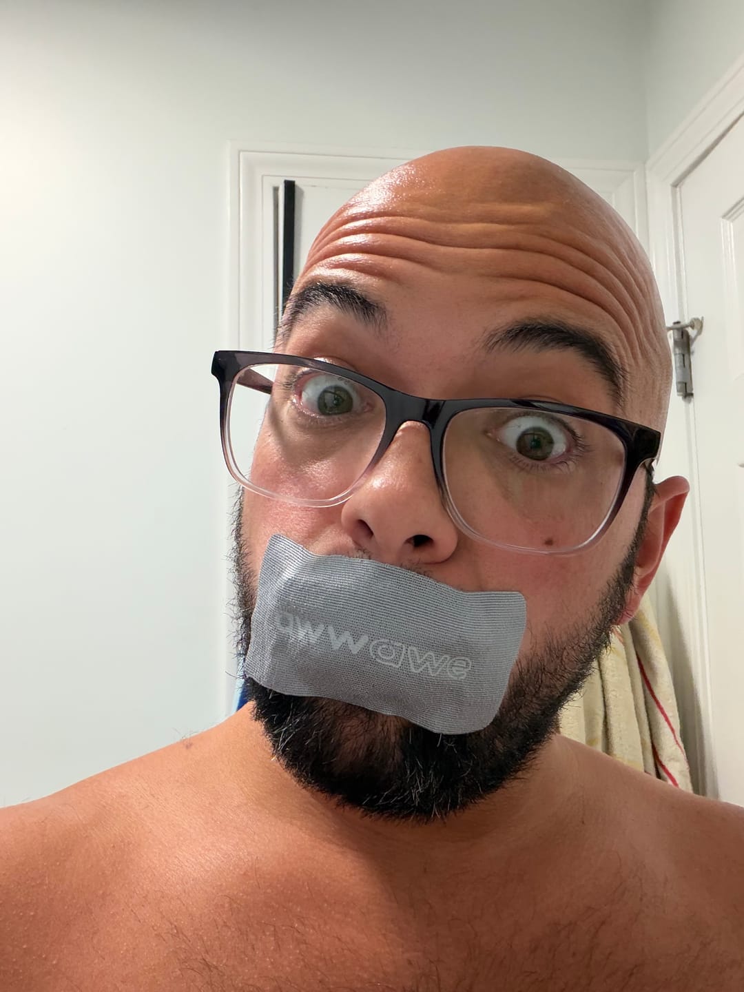 Customer photo review of Premium Bamboo Mouth Tape