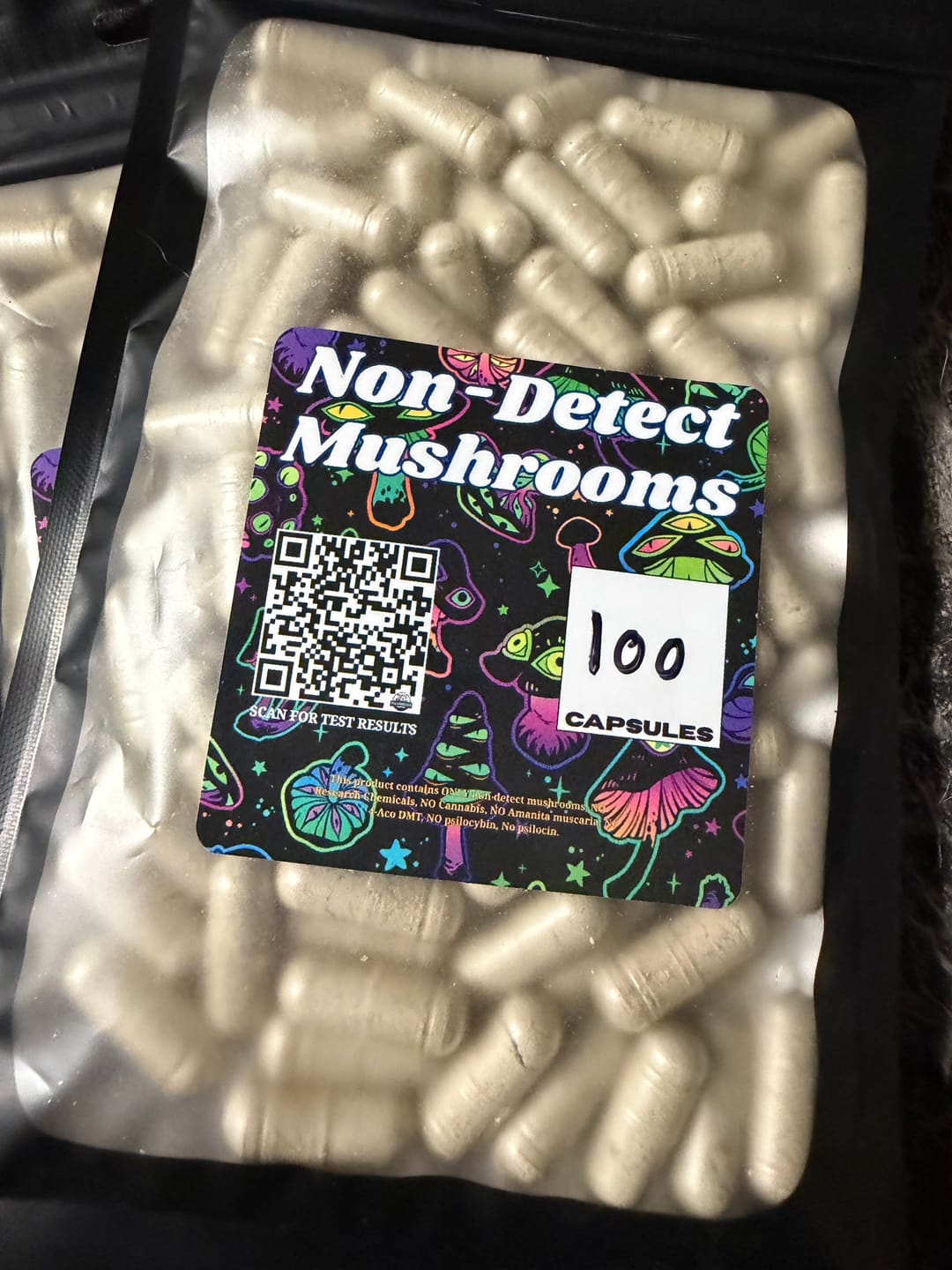 Customer photo review of Non Detect Mushroom Capsules