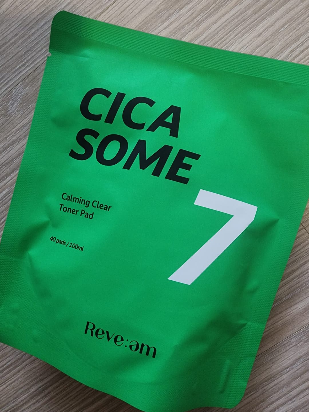 Customer photo review of Reve:am Cicasome Calming Clear Toner Pad 80 Pads