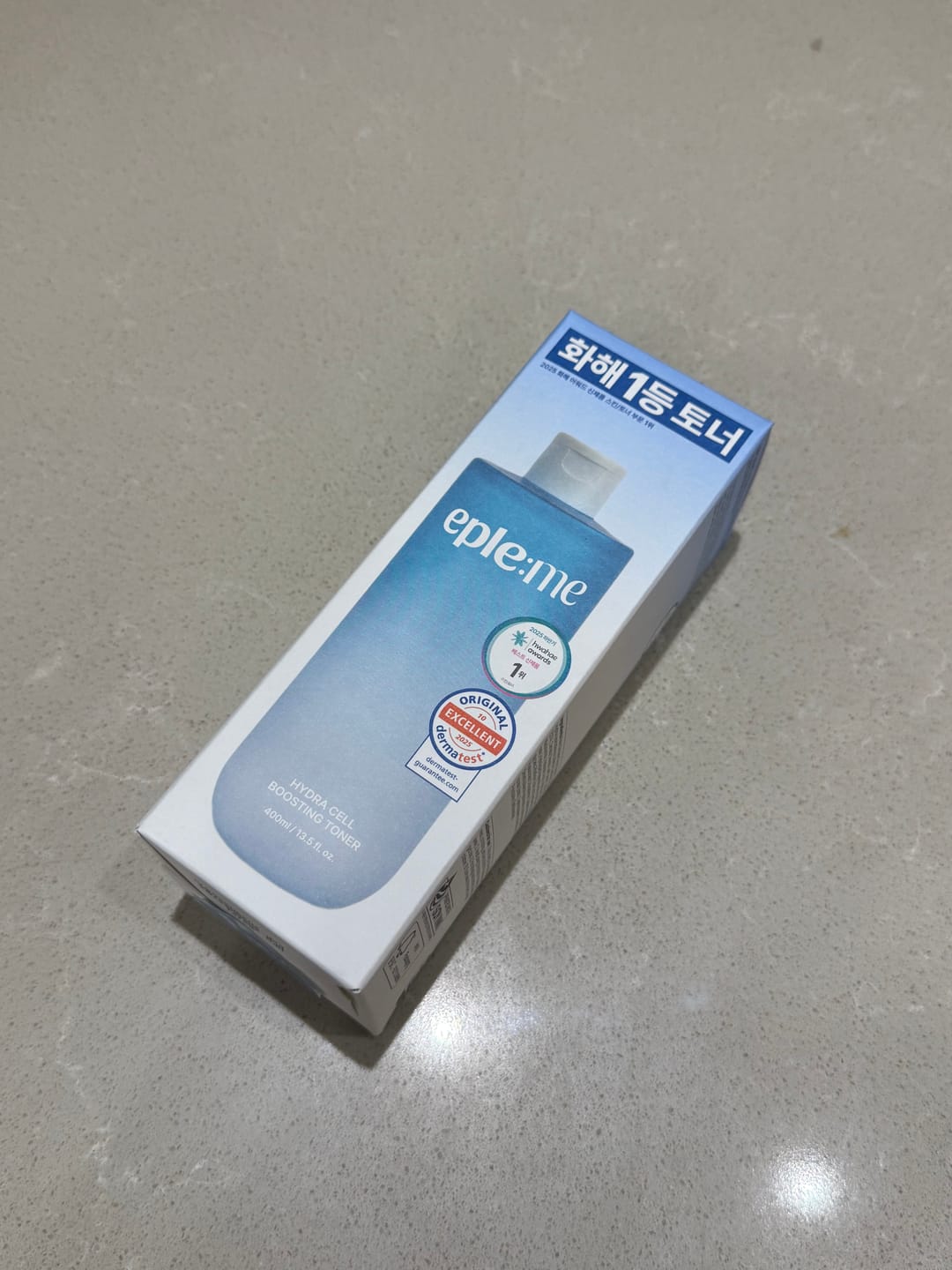 Customer photo review of eple:me Hydra Cell Boosting Toner 400ml