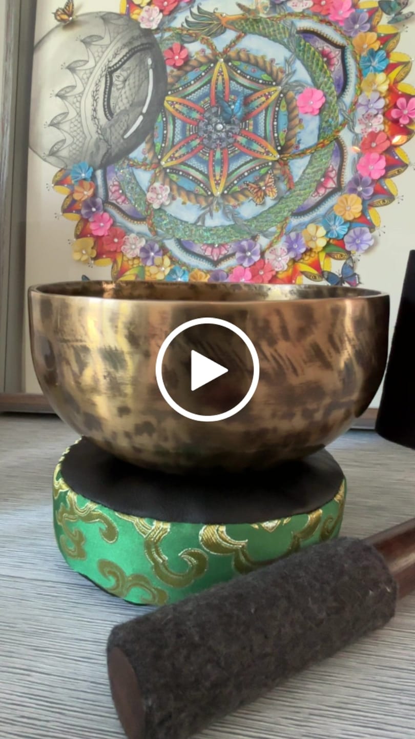 Customer video review of Thadobati Tibetan Singing Bowl TH654 - 6 3/8", D#4 & A5.