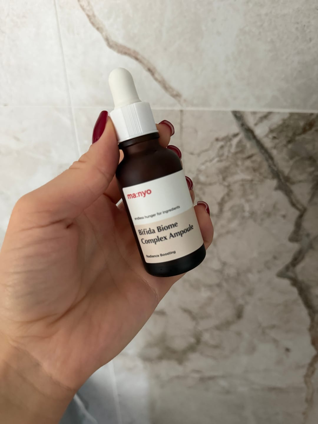Customer photo review of Ādu atjaunojoša ampula ar bifidobaktēriju lizātu Manyo Bifida Biome Complex Ampoule