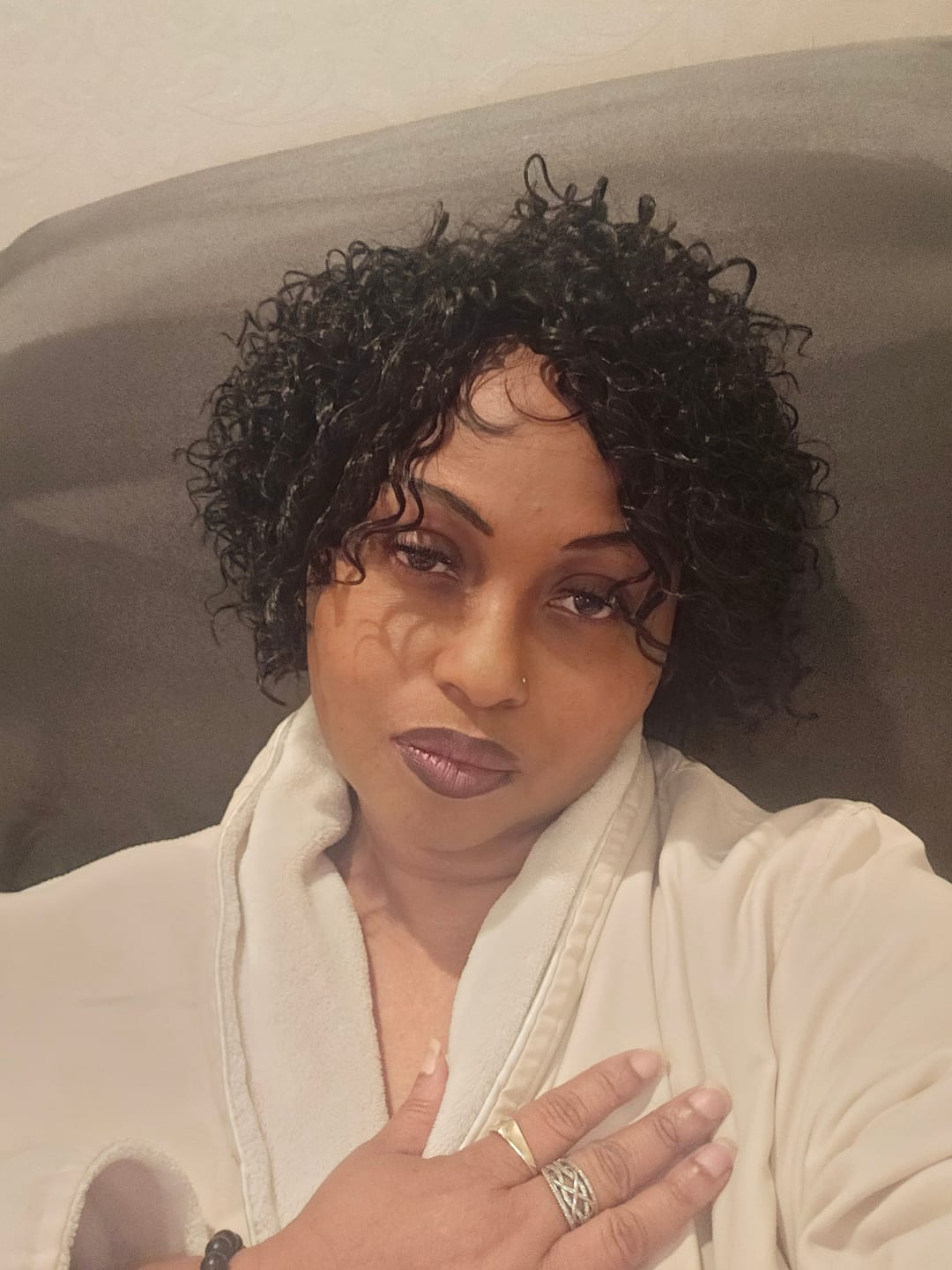 Customer photo review of Mane Concept Red Carpet Mature Slay HD Lace Front Wig - RCMS283-SPIKE