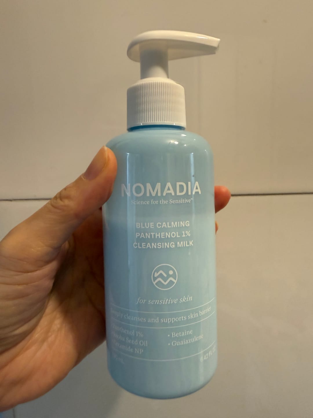 Customer photo review of Nomadia Blue Calming Panthenol 1% Cleansing Milk 190ml