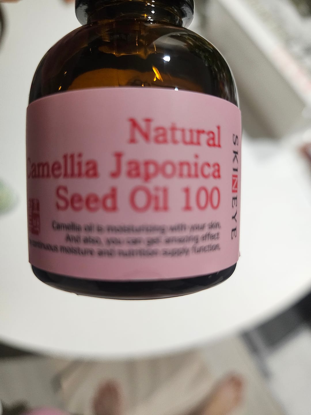 Customer photo review of SKINEYE Natural Fermented Camellia Oil 100 20ml