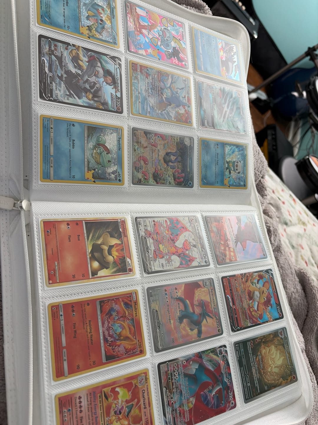 Customer photo review of AXIS-02 4/9/12-Pocket White Trading Card Binder