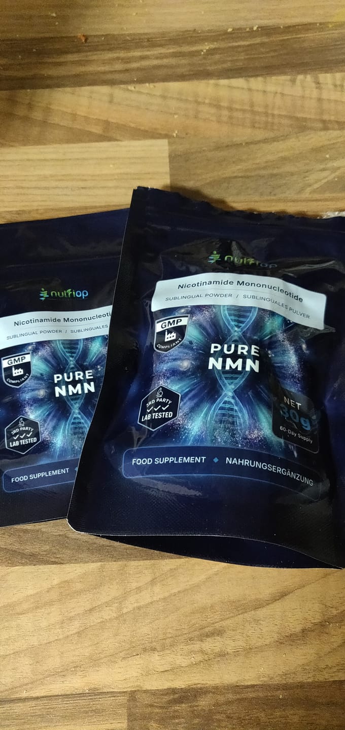 Customer photo review of Nutriop® Pure NMN Sublingual Powder - Direct NAD+ Precursor (30g)