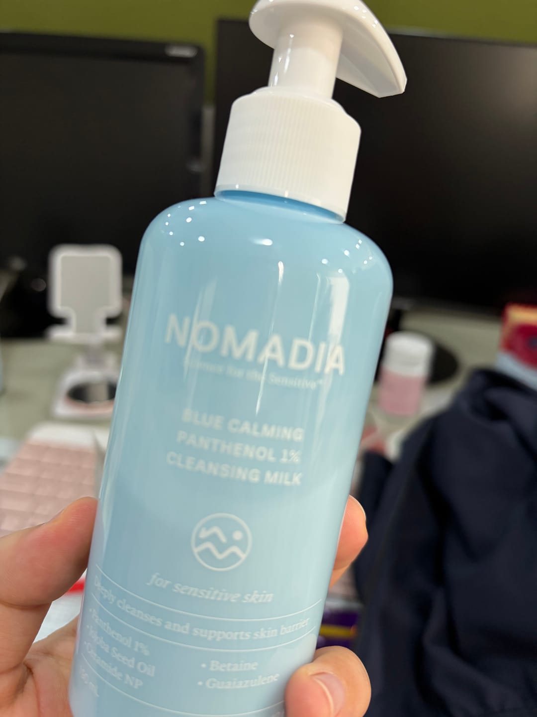 Customer photo review of Nomadia Blue Calming Panthenol 1% Cleansing Milk 190ml