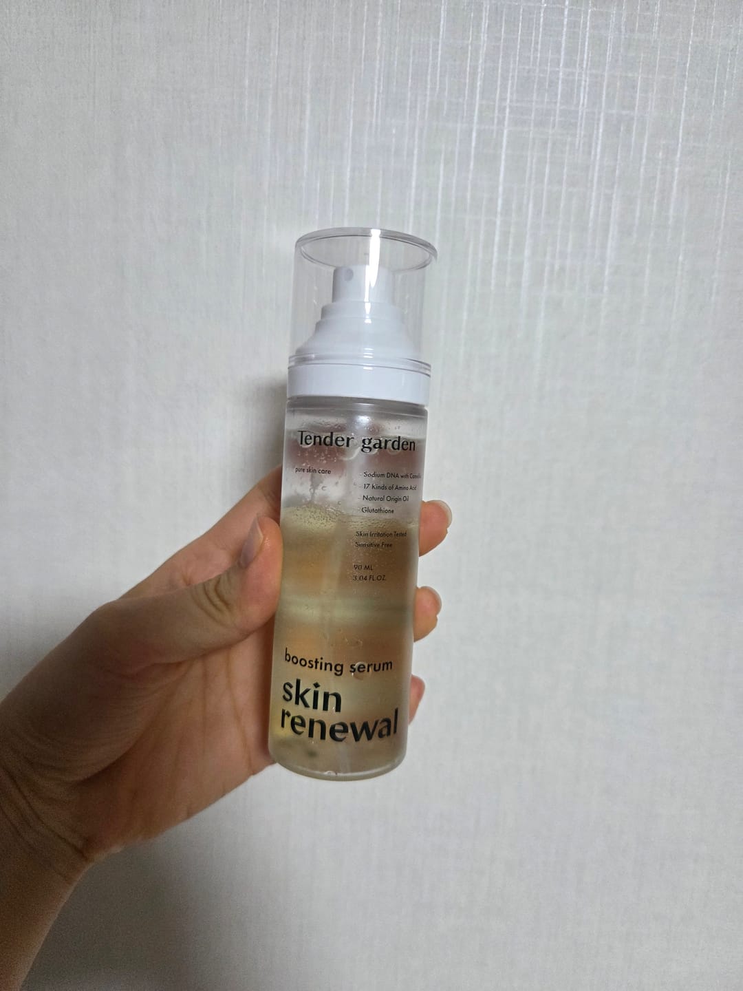 Customer photo review of Tender Garden Skin Renewal PDRN Dual Boosting Set 90ml