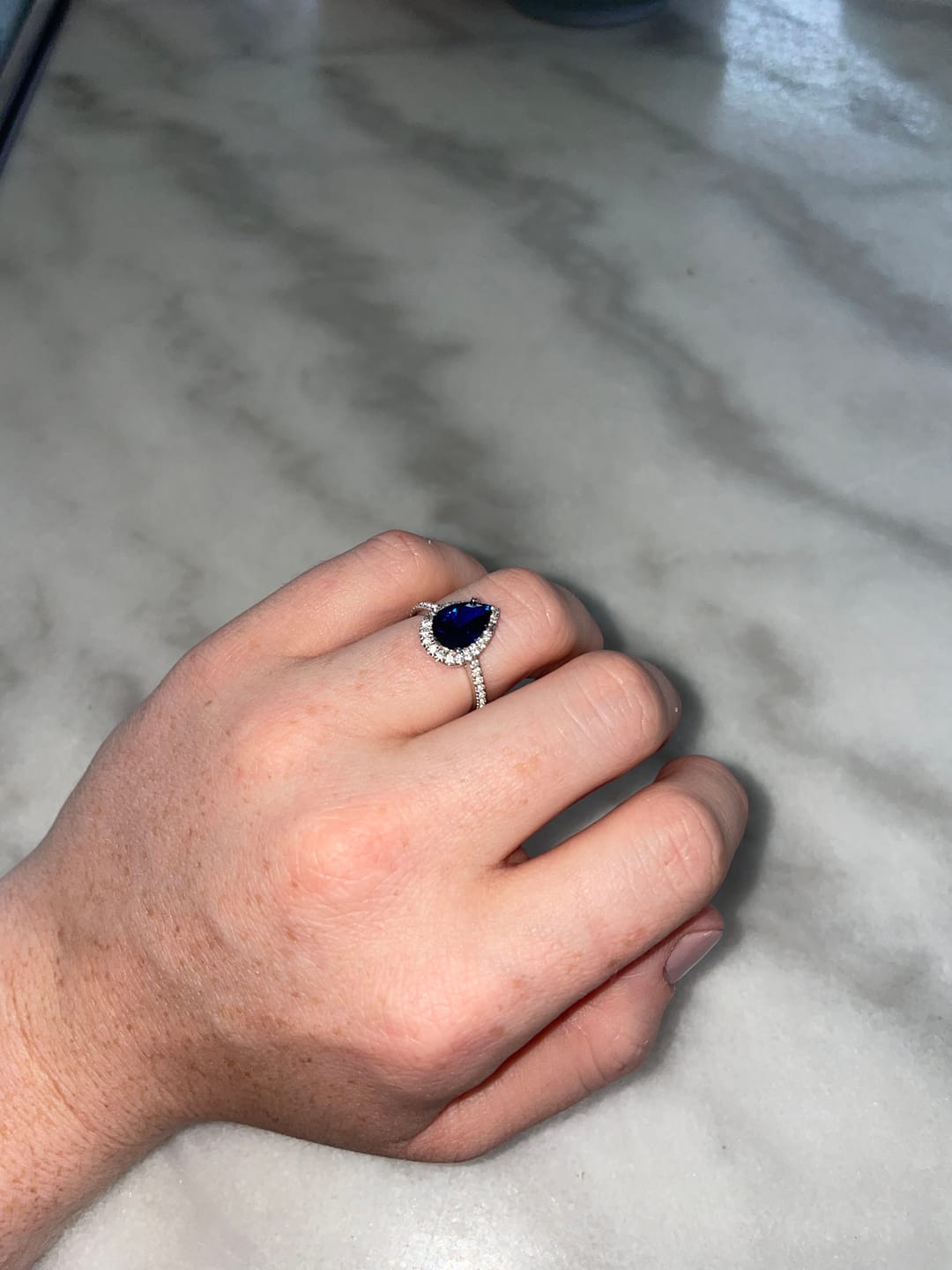 Customer photo review of The Sylvari Pear - S925 Sterling Silver