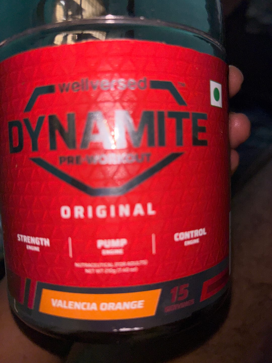 Customer photo review of Dynamite Pre-Workout | Valencia Orange - (210g, 15 Servings)