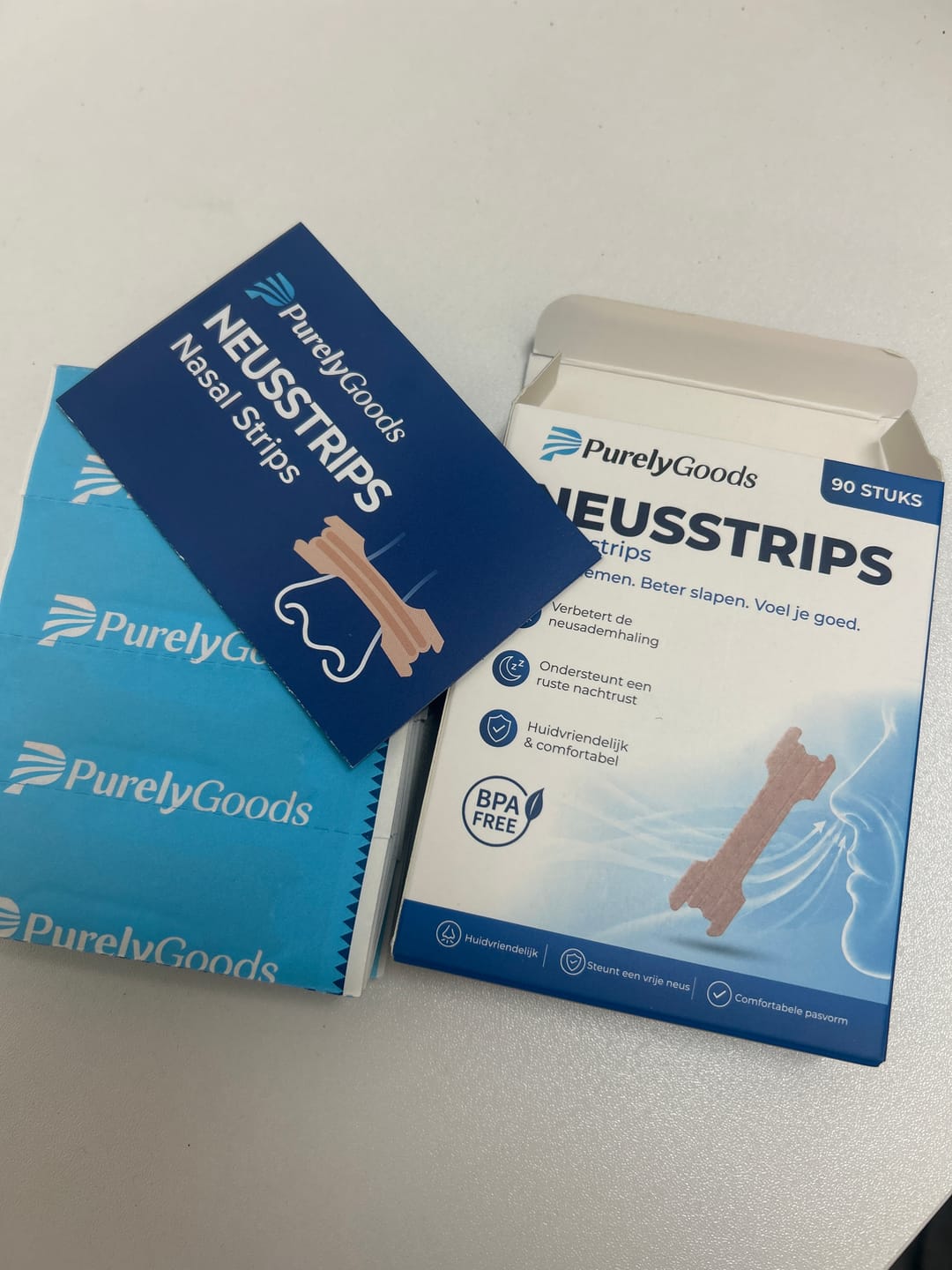 Customer photo review of PurelyGoods Neusstrips (90 stuks)