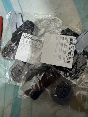 Customer photo review of Anti-Slip Dog Socks for Slippery Floors