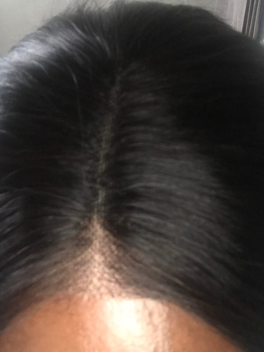 Customer photo review of Peruvian 6x4 Pre Cut Straight Lace Wig