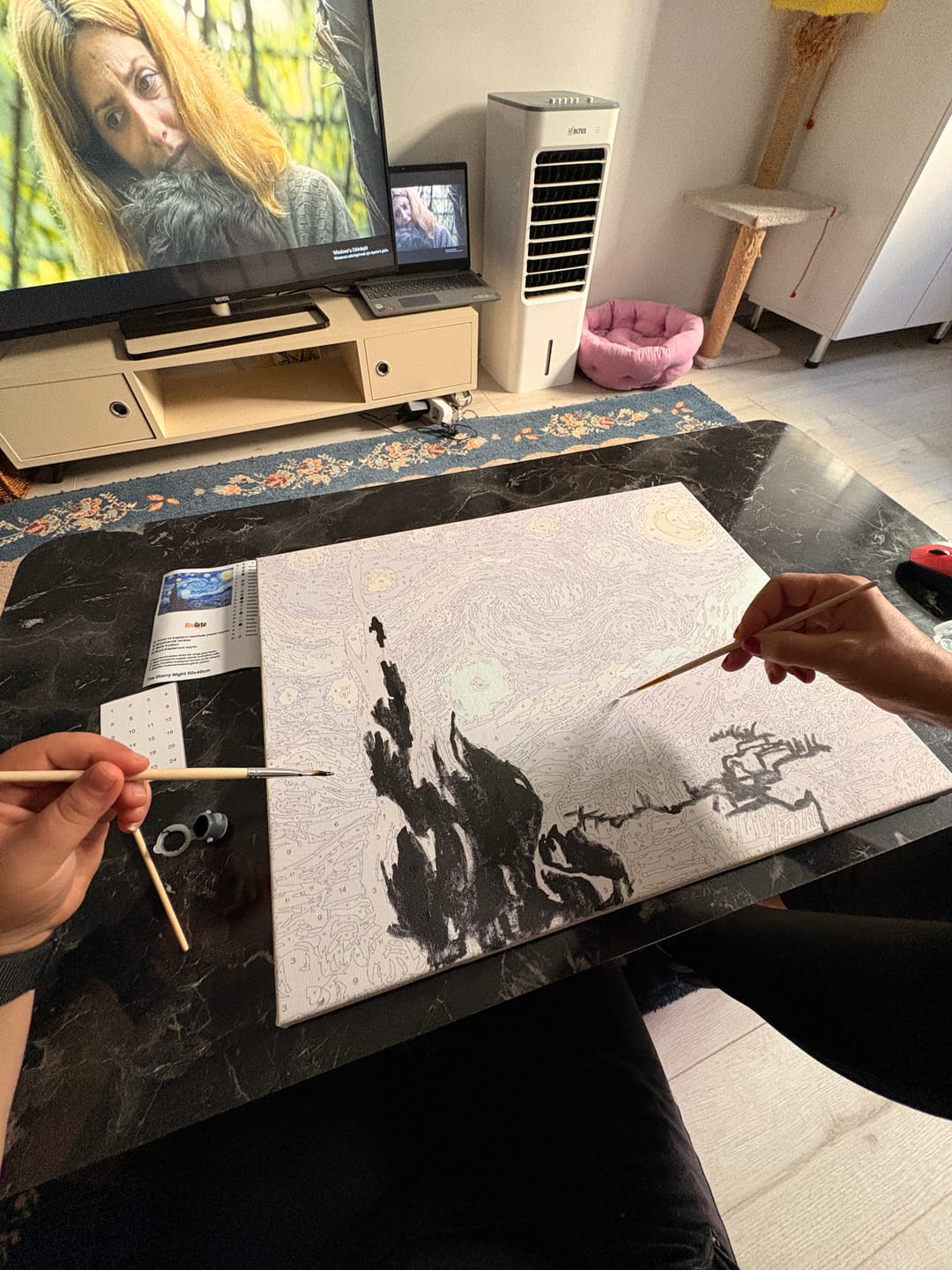 Customer photo review of Starry Night (Yıldızlı Gece) - Vincent Van Gogh