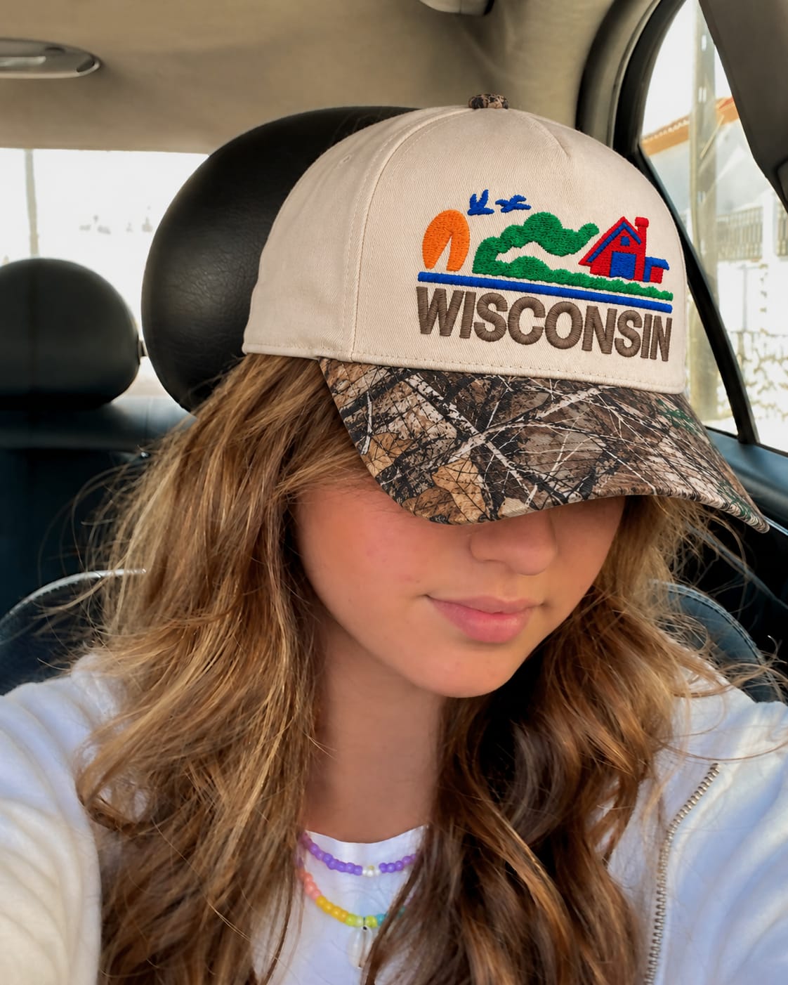 Customer photo review of Retro Wisconsin Snapback Hat - Vintage State Pride Snapback Hat