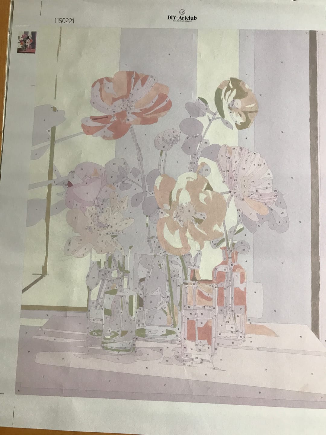 Customer photo review of Beauty in glass | Paint by Number