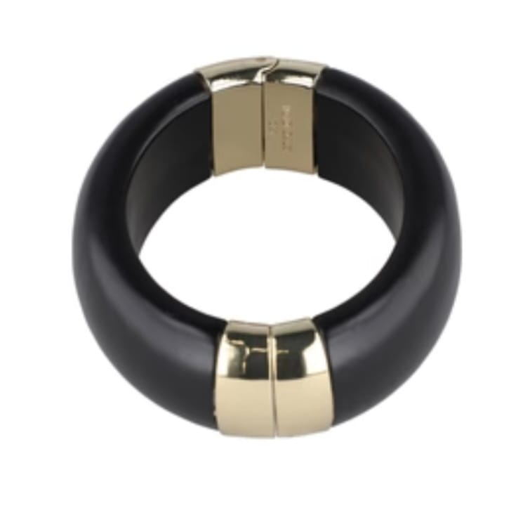 Customer photo review of HEIDI DAUS® “Rooted Elegance” Essential Wood Wide Bangle