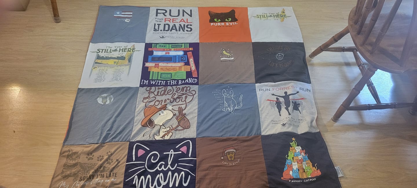 Customer photo review of Project Repat T-Shirt Quilt