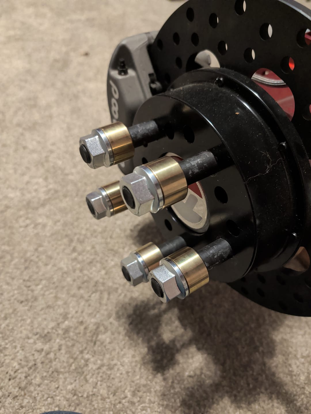 Customer photo review of Steel Bearing Washer Lugnut 3/4" Grip 10 pack