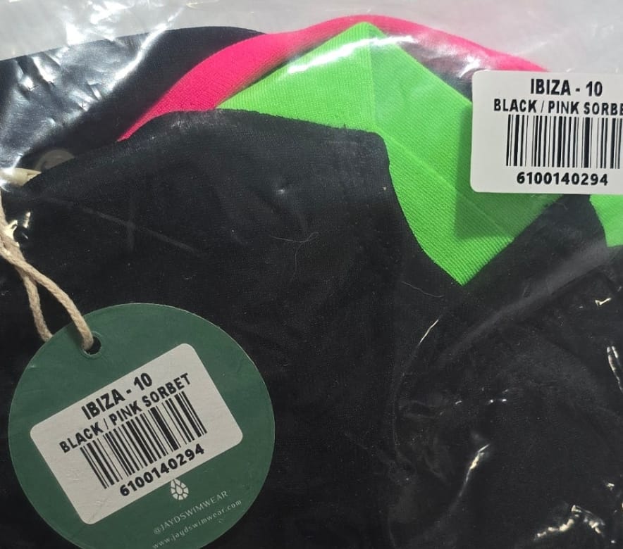 Customer photo review of IBIZA ONE PIECE || Black|Pink Sorbet