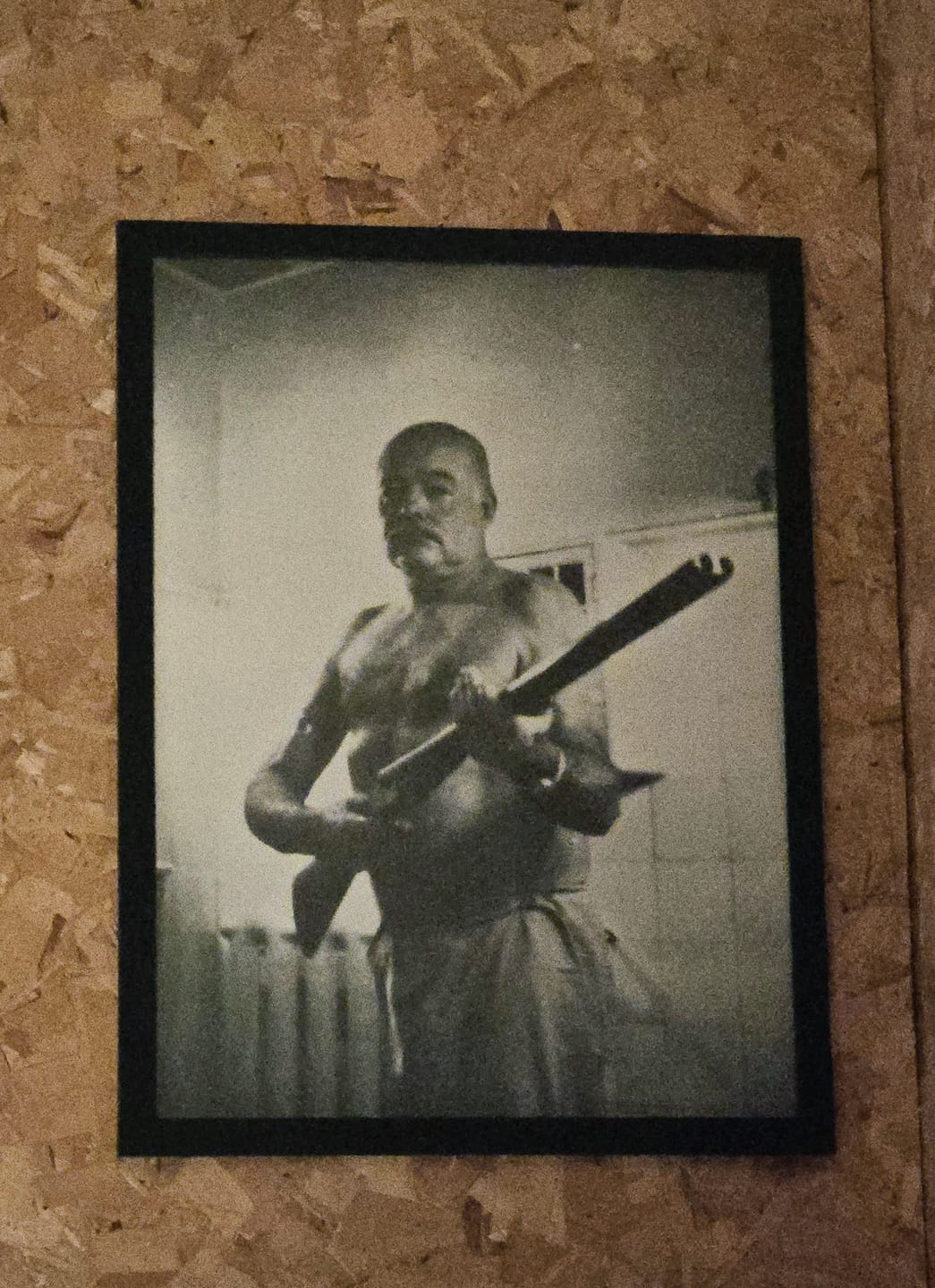 Customer photo review of Ernest Hemingway With His Shotgun Rifle