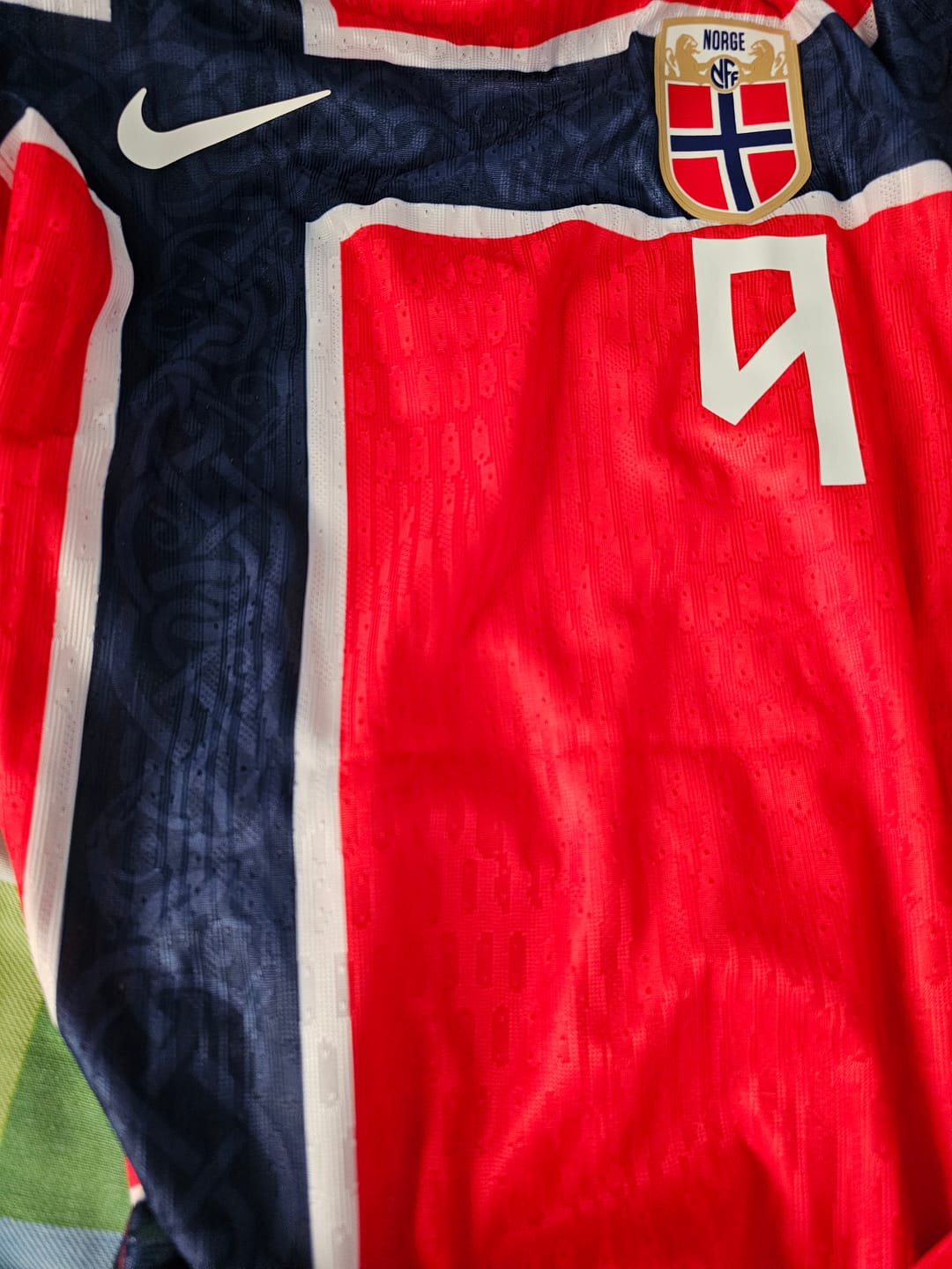 Customer photo review of Noruega Mundial 2026 Nike Local versión jugador