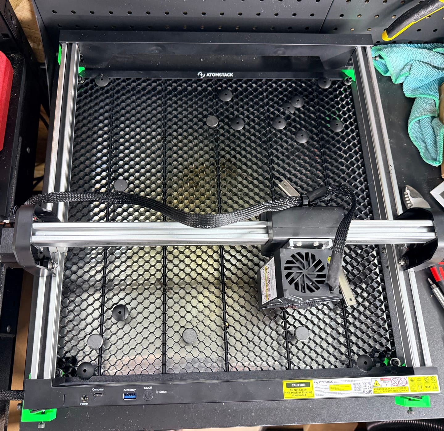 Customer photo review of AtomStack Swift Laser Engraver