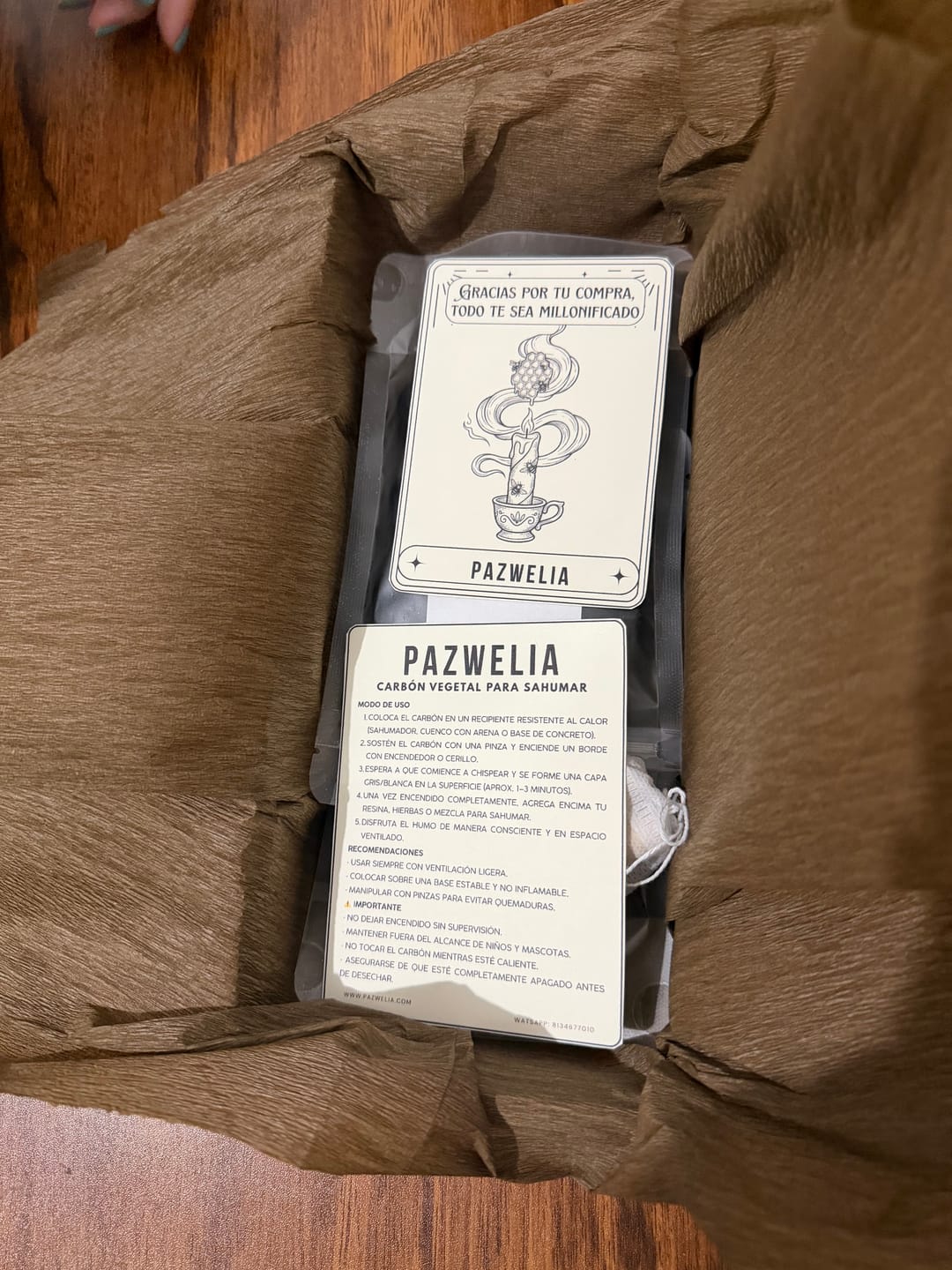 Customer photo review of Incienso Varilla Artesanal — Copal, Palo Santo, Sándalo y más de 25 Aromas · Meditación y Limpieza Energética