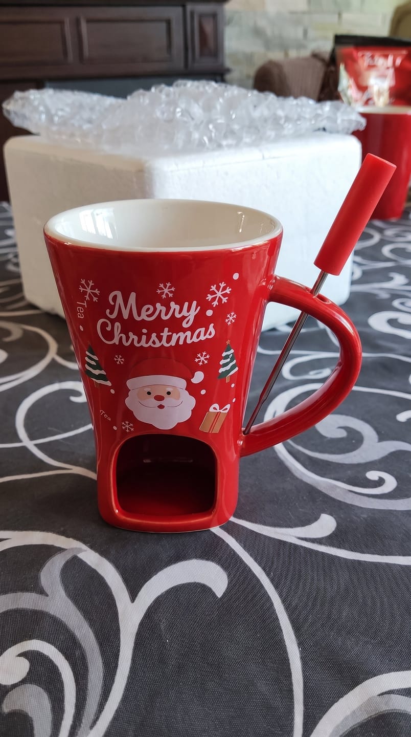 Customer photo review of Taza fondue Dipcao