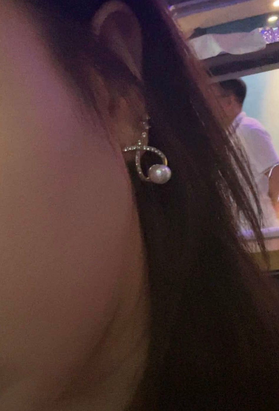 Customer photo review of Paulina Earrings