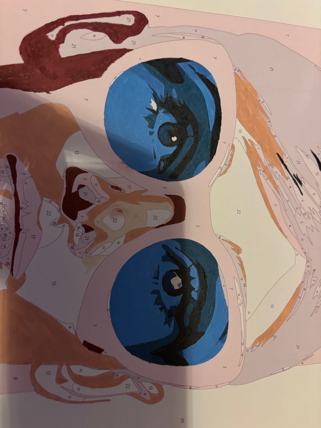 Customer photo review of Modern Audrey Hepburn | Paint by Number